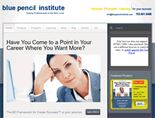 Tablet Screenshot of bluepencilinstitute.com